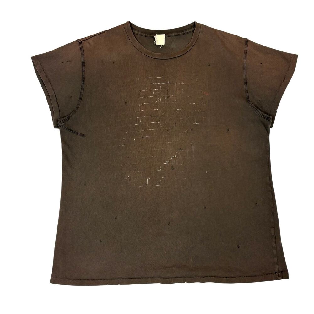 Madeworn Pink Floyd The Wall Faded Distressed T Shirt Men's Large Grunge